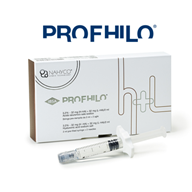 profhilo dermal filler box and syringe in white background